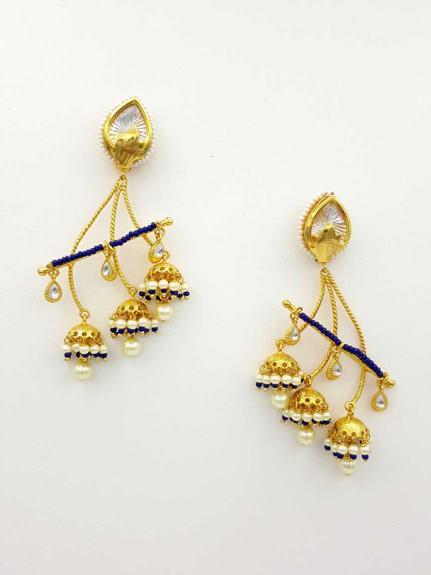 EARRING in VILANDI KUNDAN Style | Design - 18821