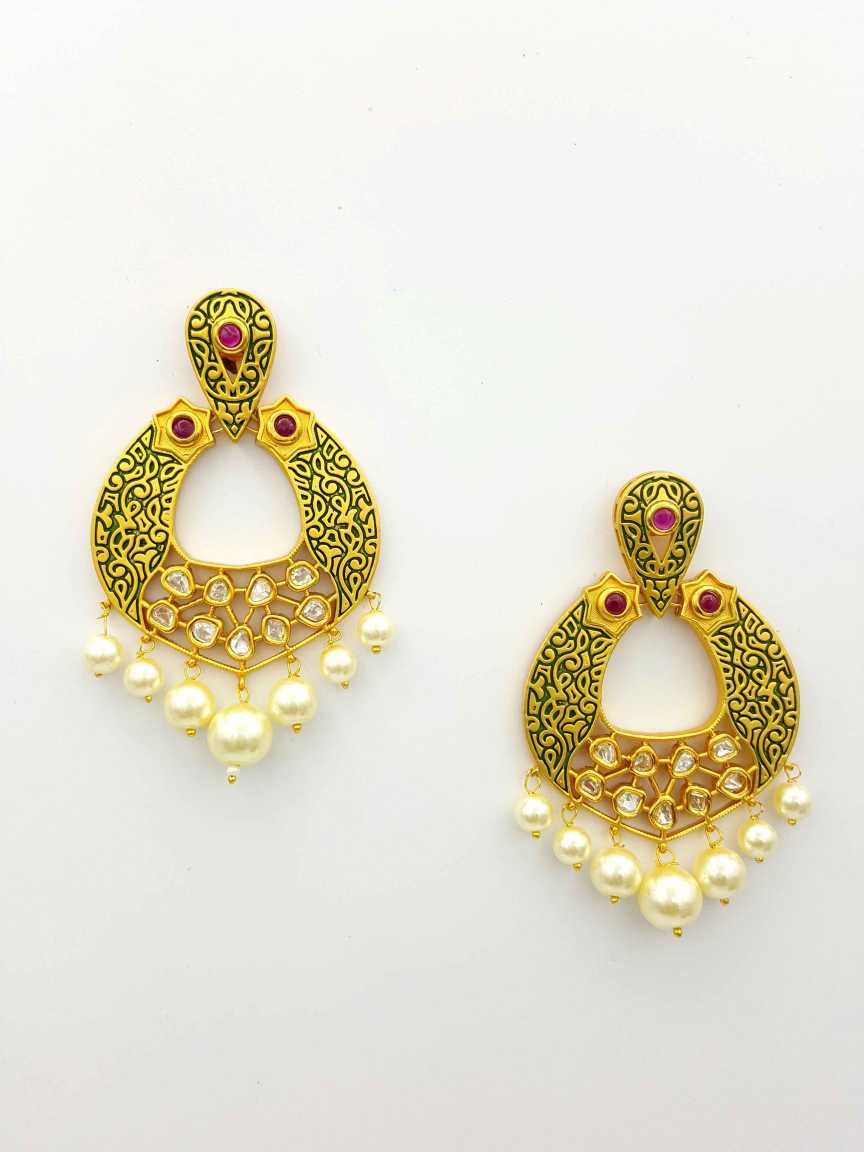 EARRING in VILANDI KUNDAN Style | Design - 18865