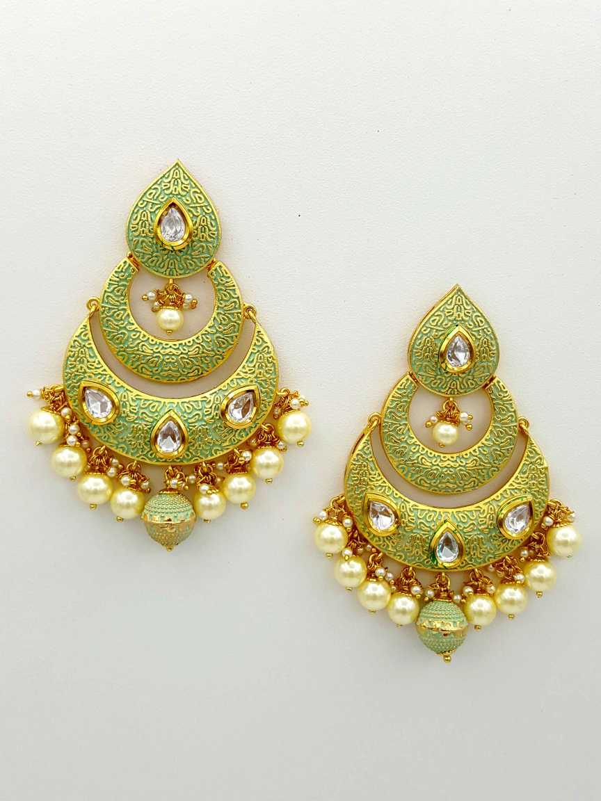 EARRING in VILANDI KUNDAN Style | Design - 18874