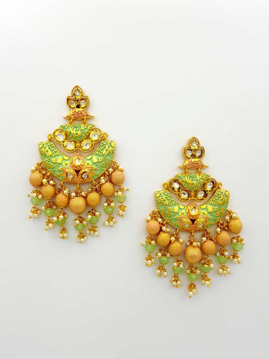 EARRING in VILANDI KUNDAN Style | Design - 18926
