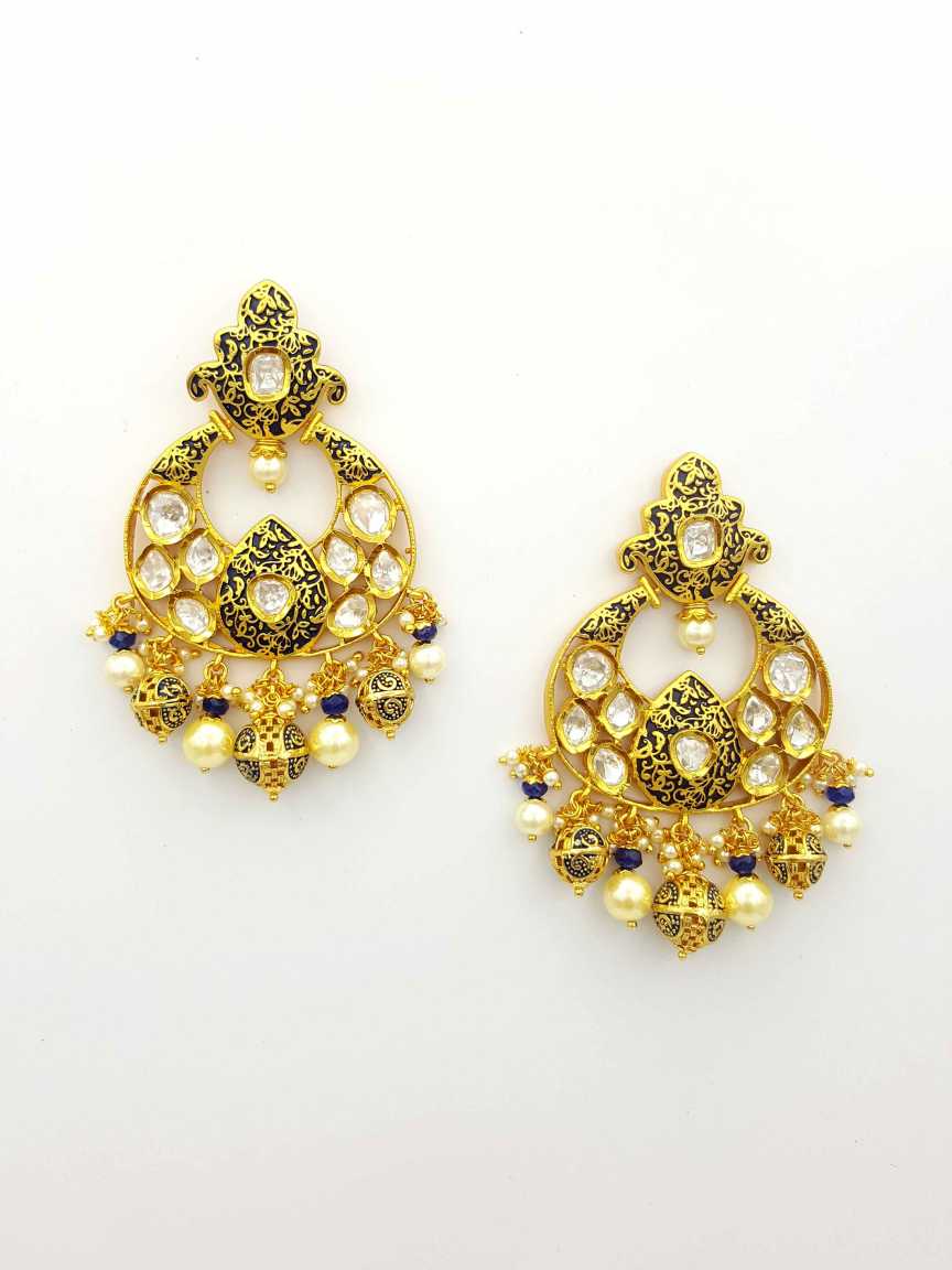 EARRING in VILANDI KUNDAN Style | Design - 18927