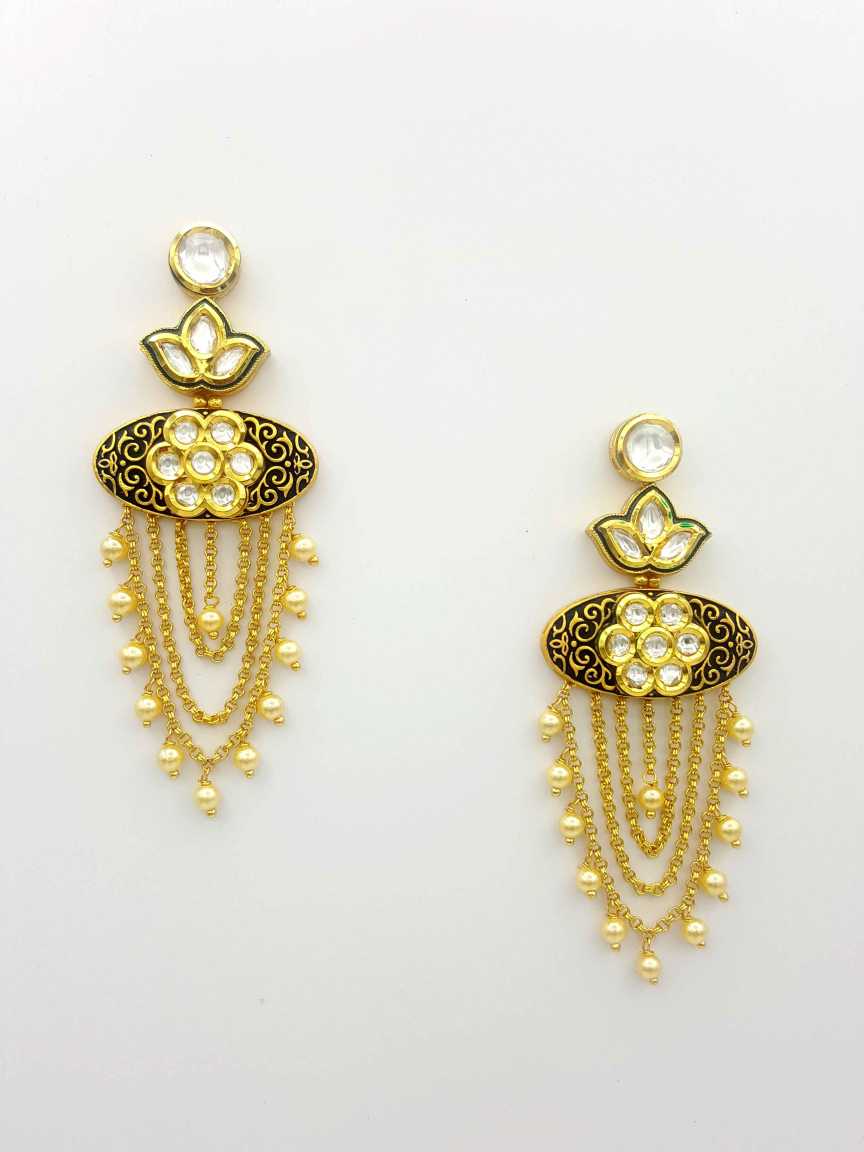EARRING in VILANDI KUNDAN Style | Design - 18949