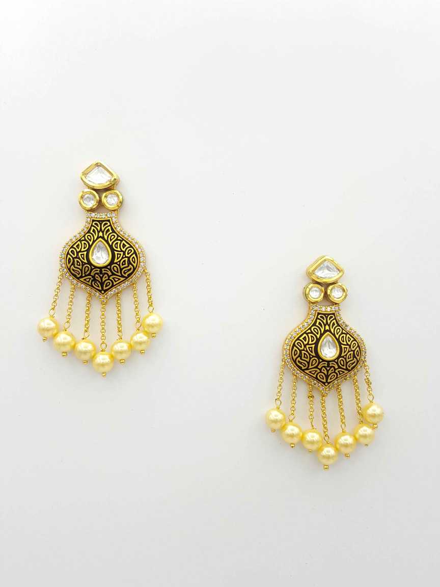 EARRING in VILANDI KUNDAN Style | Design - 18950