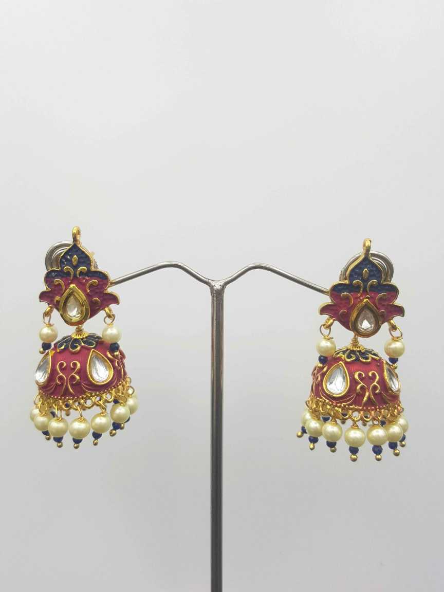 EARRING in VILANDI KUNDAN Style | Design - 19110
