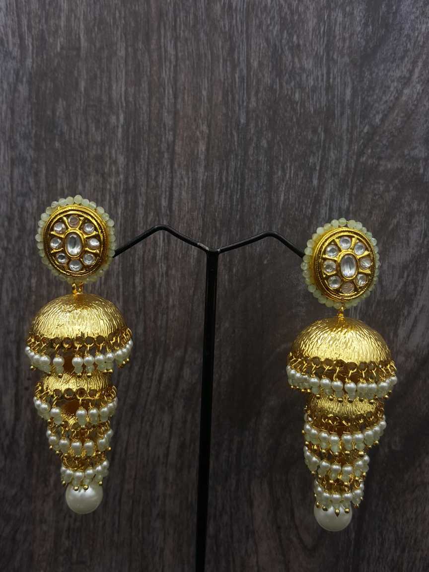 EARRING in VILANDI KUNDAN Style | Design - 19118