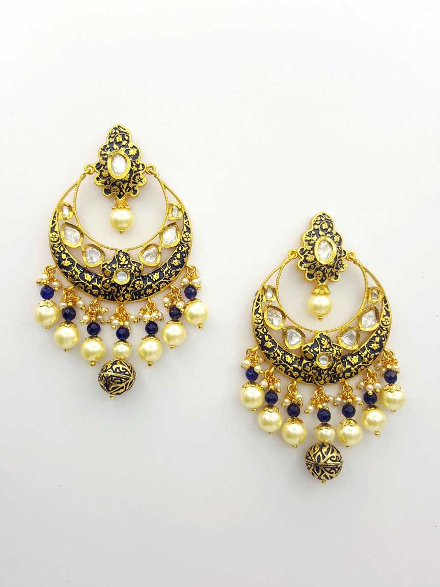 EARRING in VILANDI KUNDAN Style | Design - 19128
