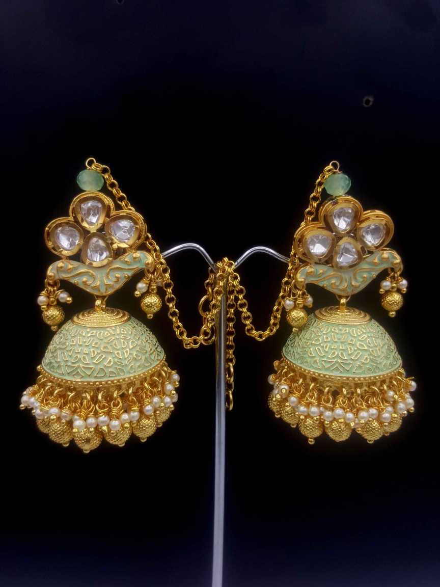 EARRING in VILANDI KUNDAN Style | Design - 19164