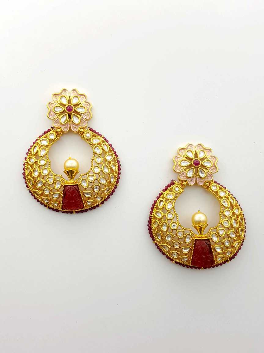 EARRING in VILANDI KUNDAN Style | Design - 19193