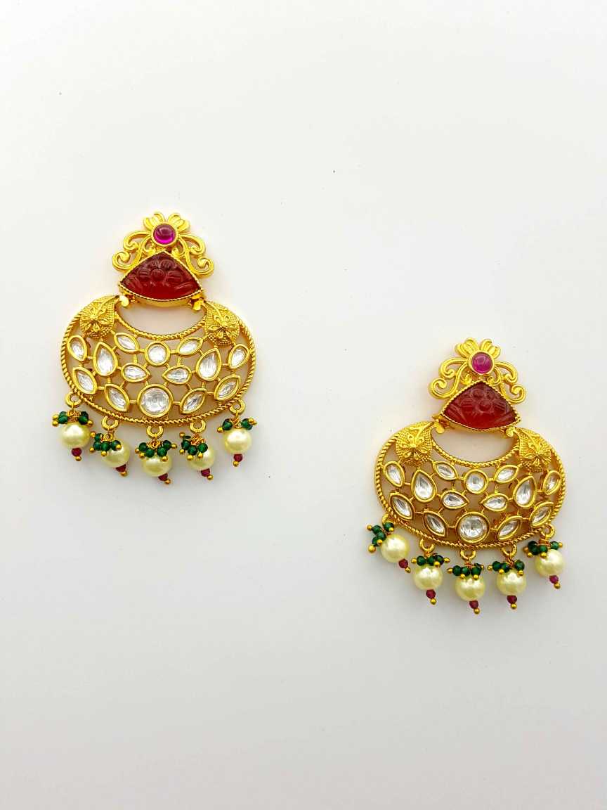 EARRING in VILANDI KUNDAN Style | Design - 19196