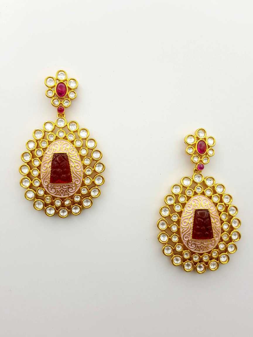 EARRING in VILANDI KUNDAN Style | Design - 19197
