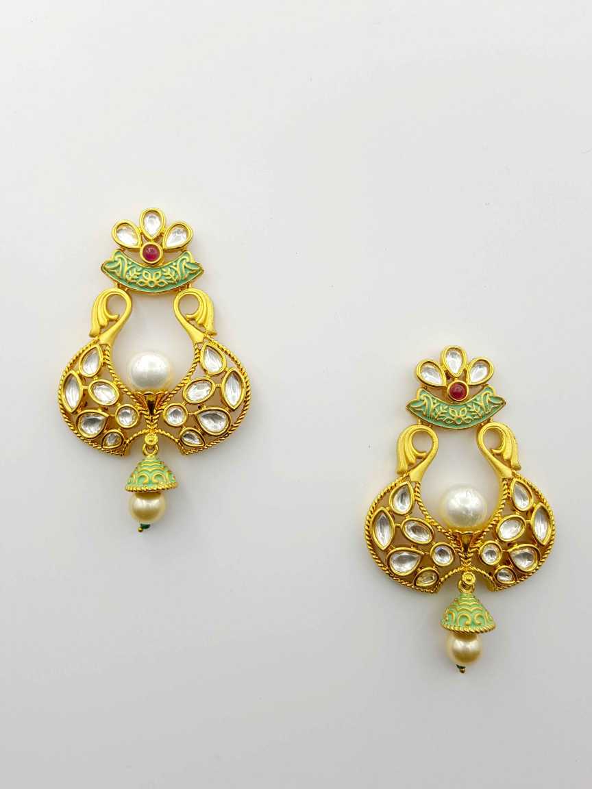 EARRING in VILANDI KUNDAN Style | Design - 19206