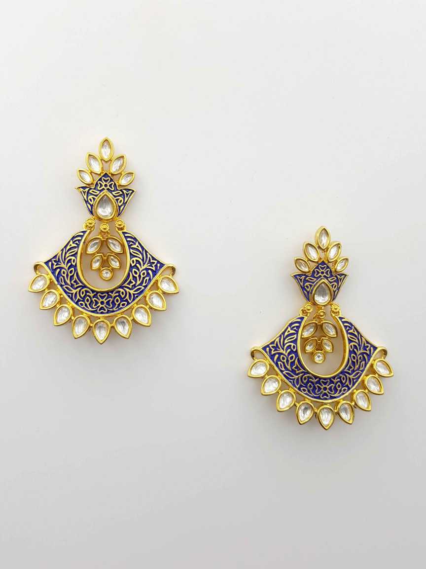 EARRING in VILANDI KUNDAN Style | Design - 19232