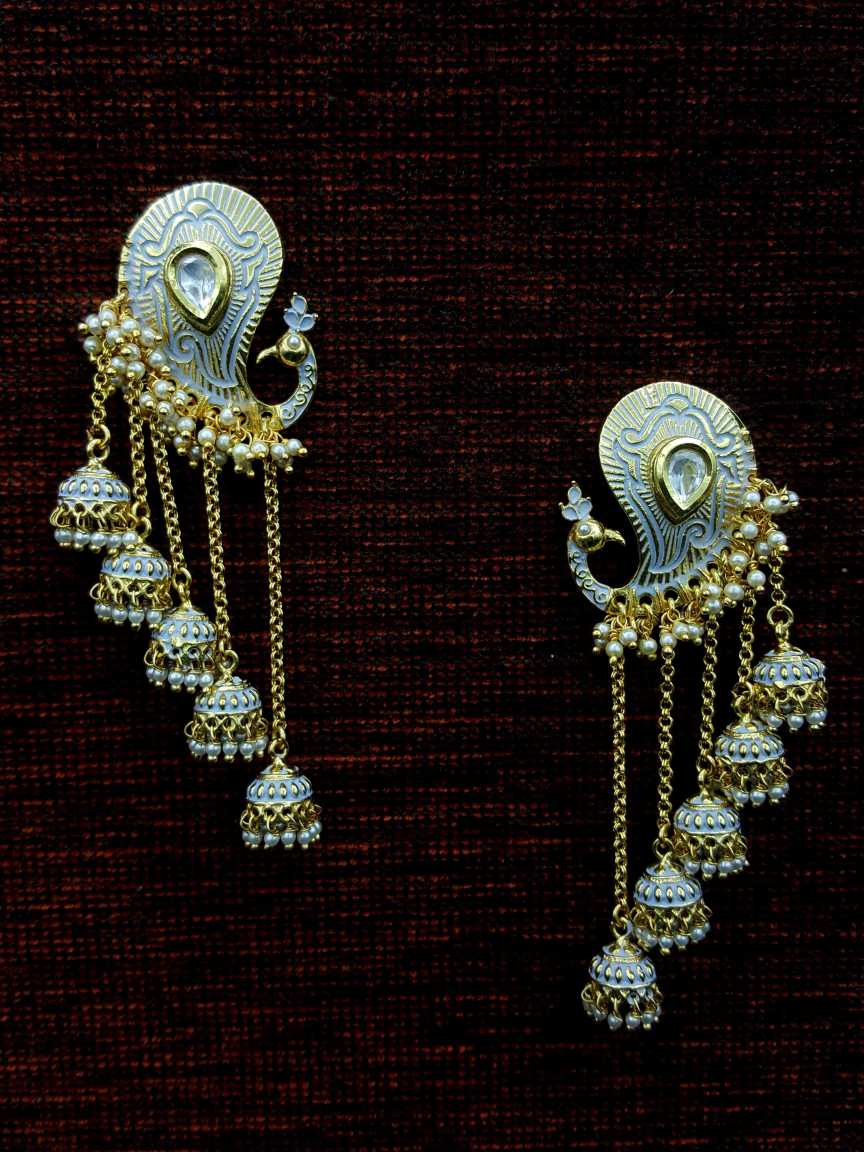 EARRING in VILANDI KUNDAN Style | Design - 19293