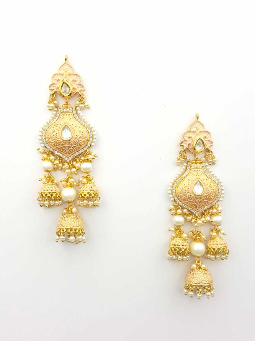 EARRING in VILANDI KUNDAN Style | Design - 19308