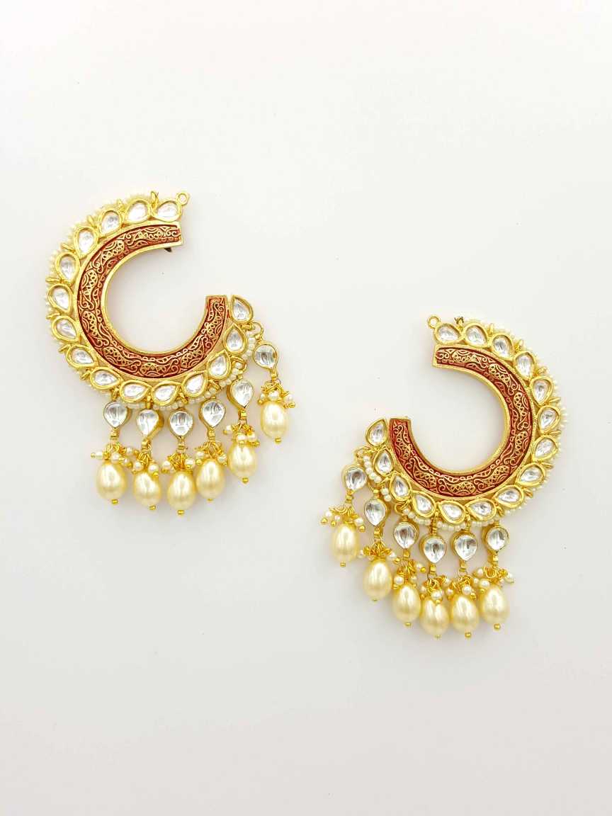 EARRING in VILANDI KUNDAN Style | Design - 19341