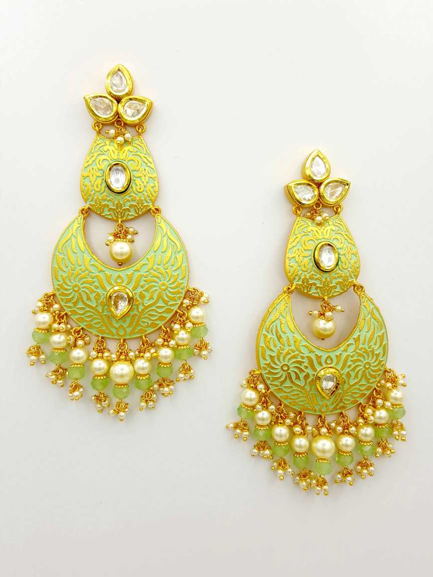 EARRING in VILANDI KUNDAN Style | Design - 19346