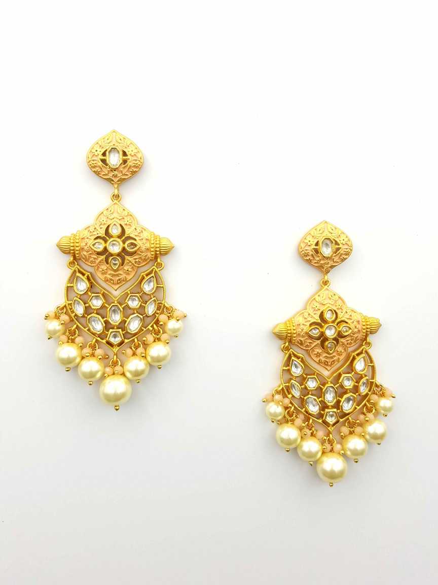 EARRING in VILANDI KUNDAN Style | Design - 19445