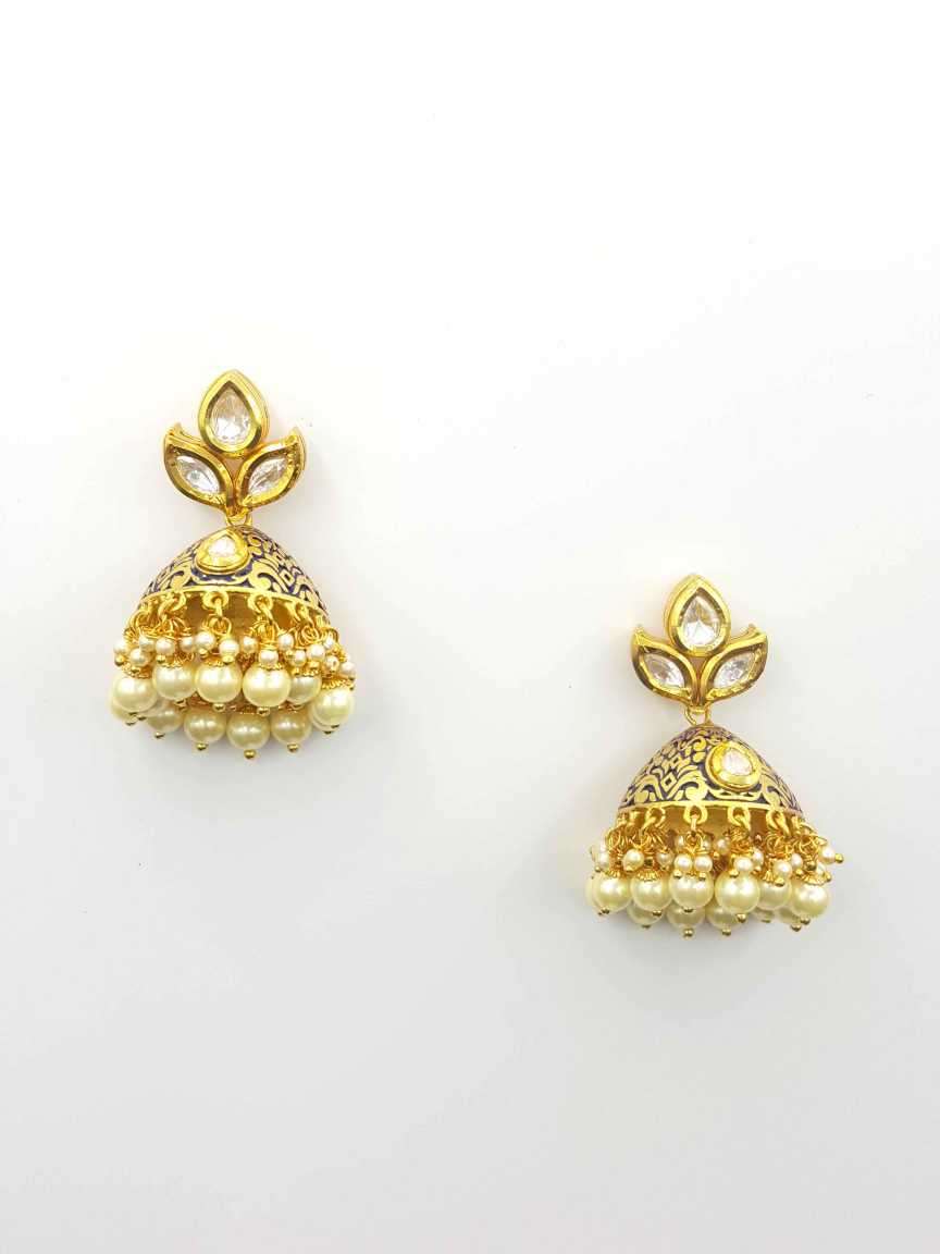 EARRING in VILANDI KUNDAN Style | Design - 19528