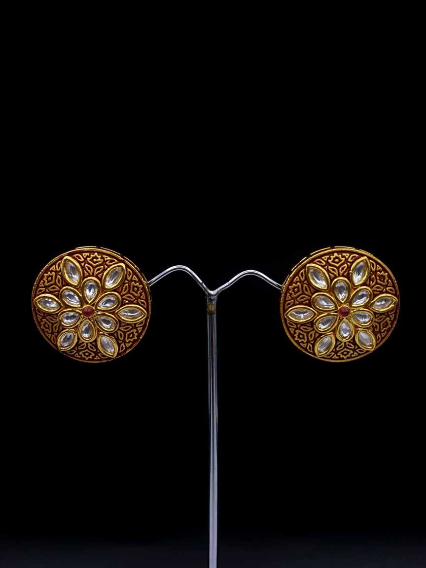 EARRING in VILANDI KUNDAN Style | Design - 19534