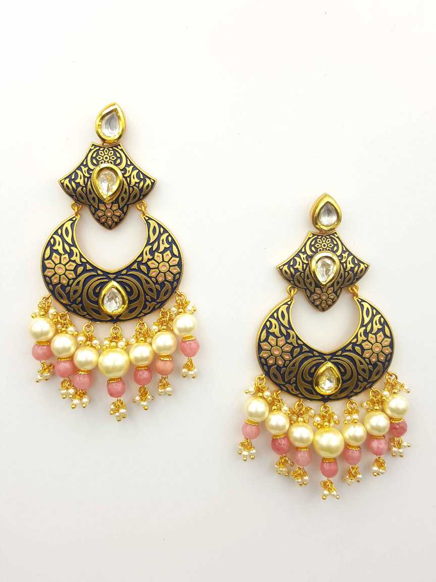 EARRING in VILANDI KUNDAN Style | Design - 19571