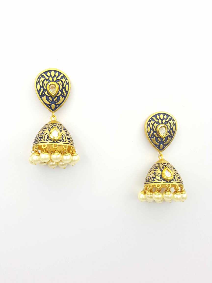 EARRING in VILANDI KUNDAN Style | Design - 19590