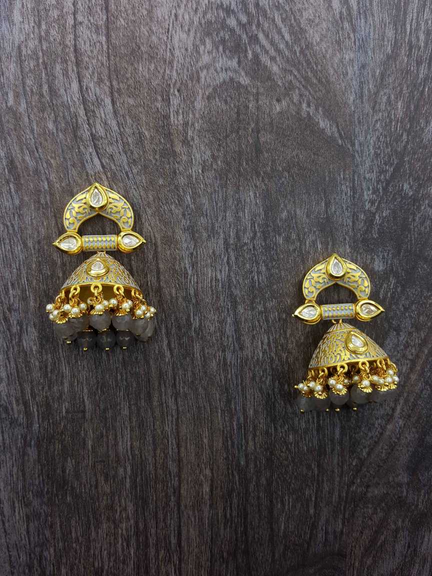 EARRING in VILANDI KUNDAN Style | Design - 19653