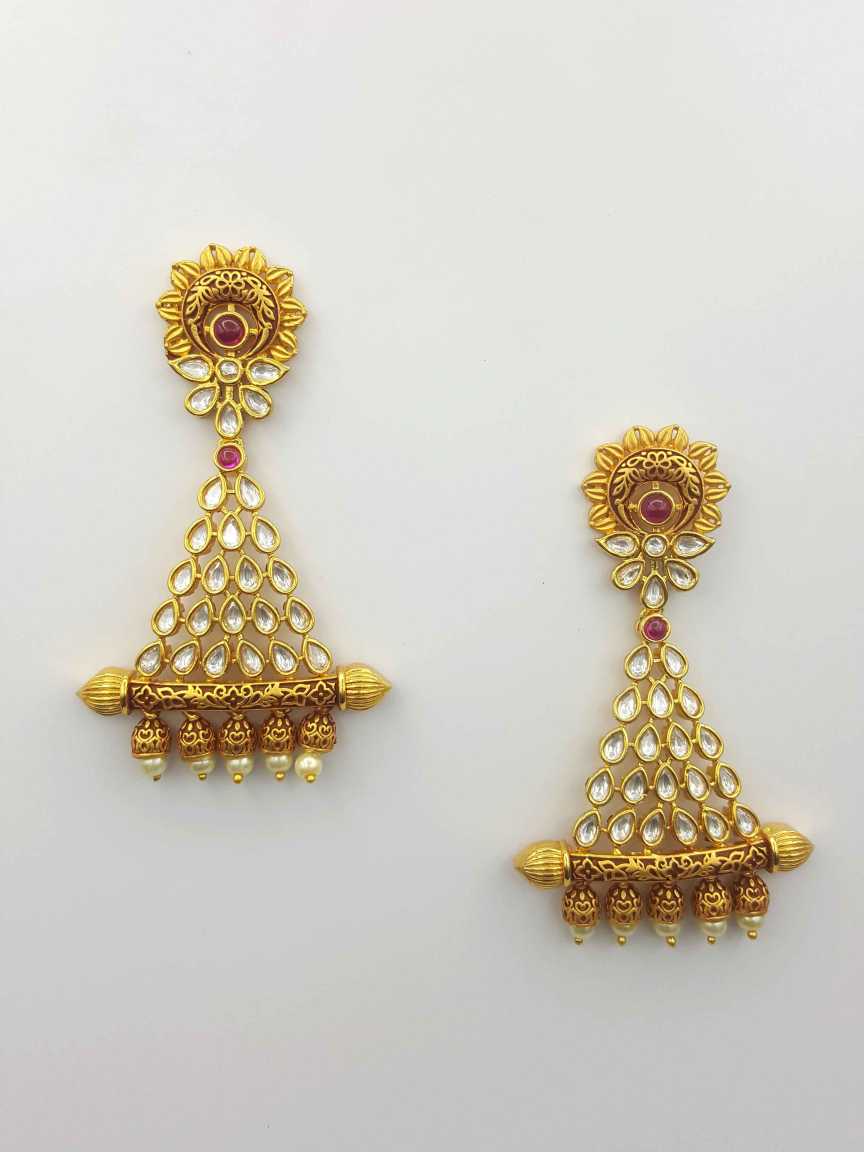 EARRING in VILANDI KUNDAN Style | Design - 19661