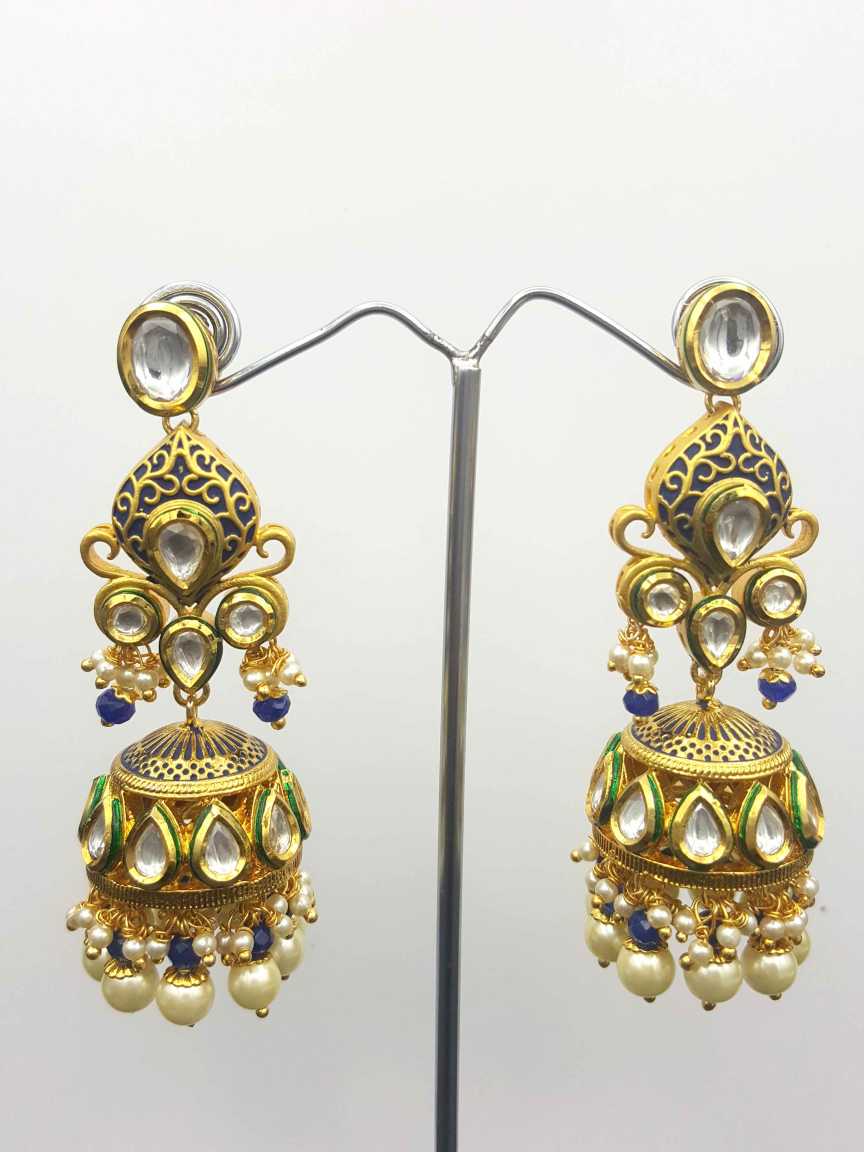 EARRING in VILANDI KUNDAN Style | Design - 19688