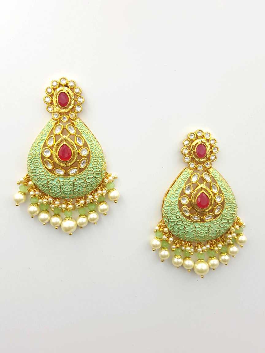 EARRING in VILANDI KUNDAN Style | Design - 19863