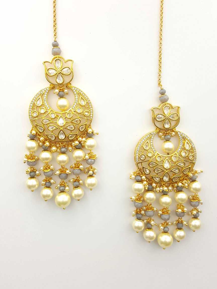 EARRING in VILANDI KUNDAN Style | Design - 19893