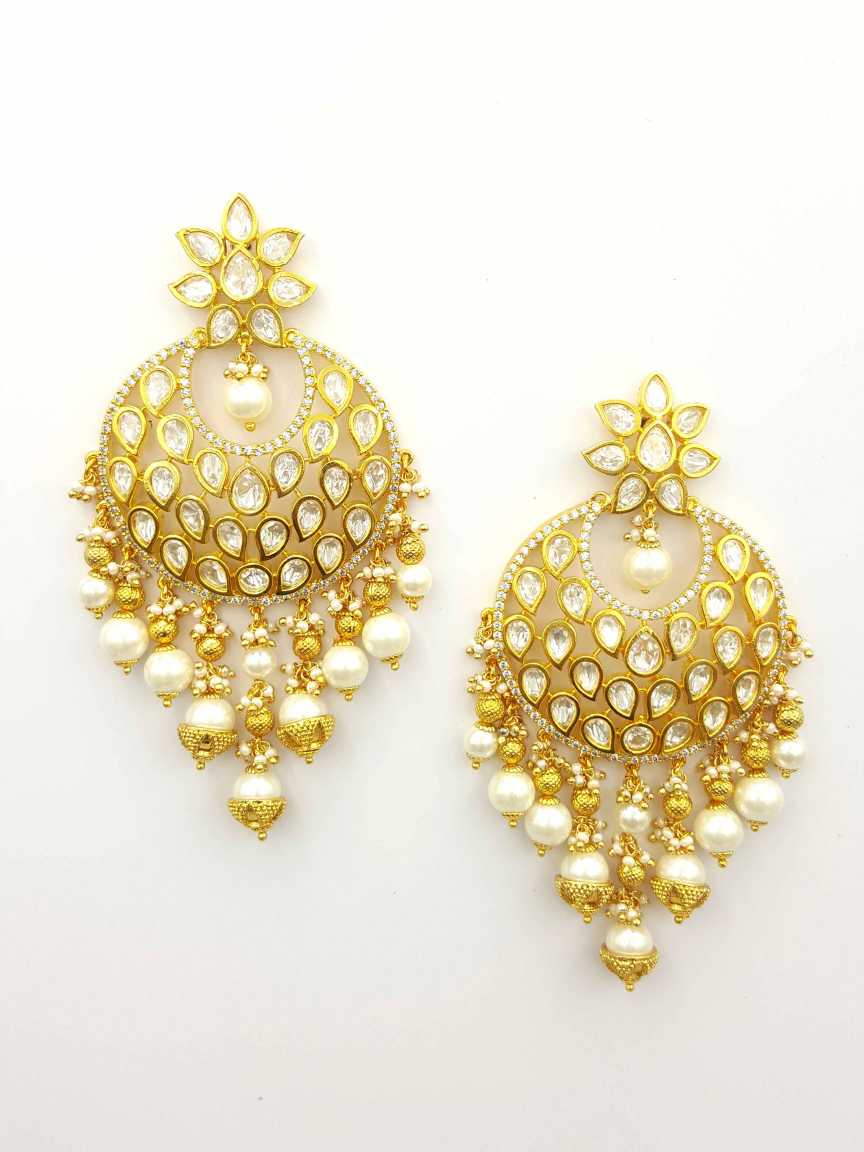 EARRING in VILANDI KUNDAN Style | Design - 19922