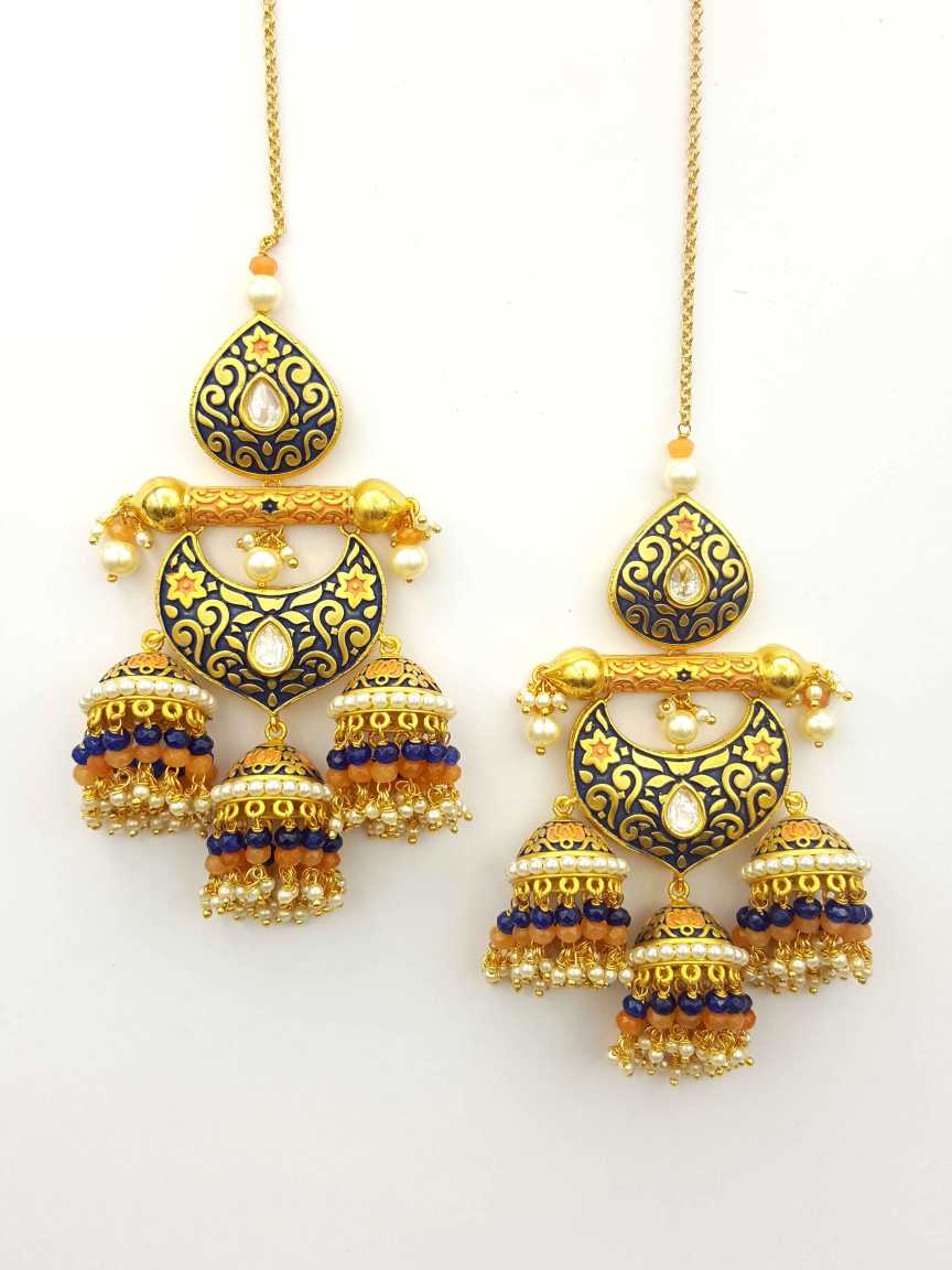 EARRING in VILANDI KUNDAN Style | Design - 19923