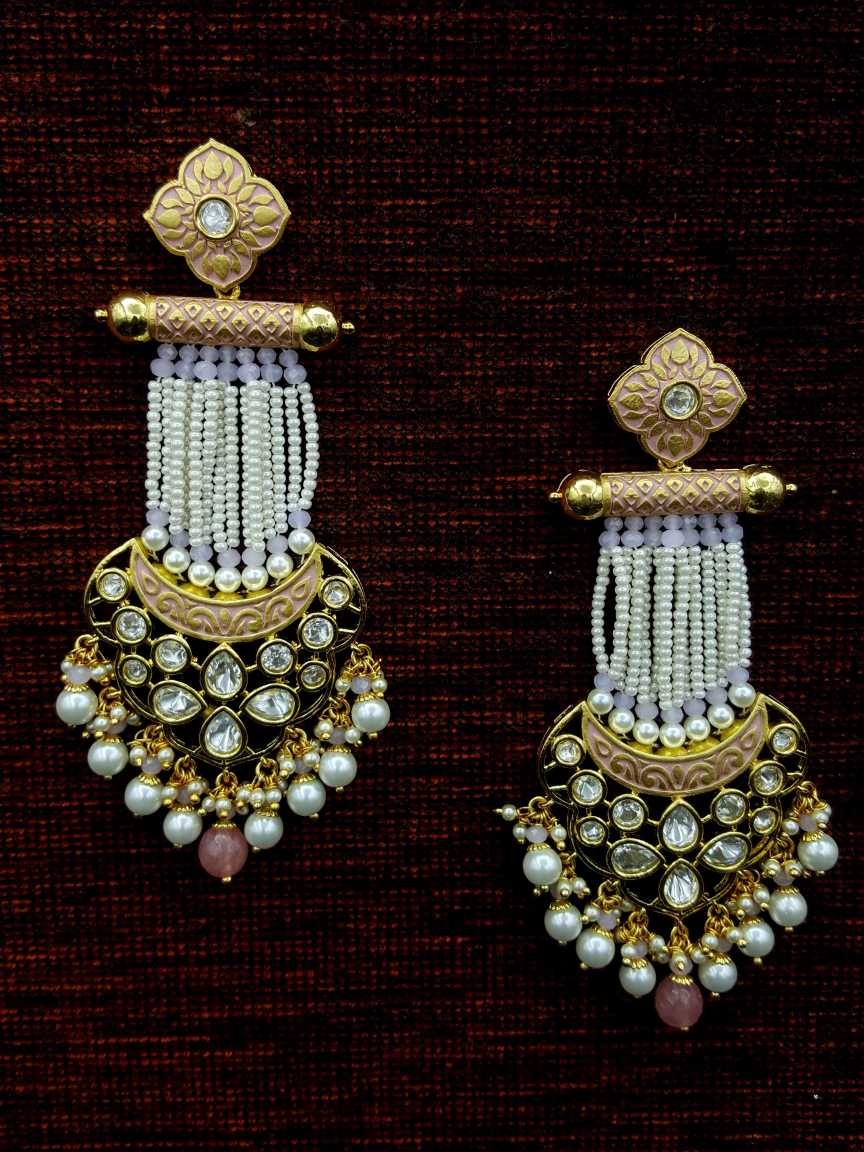 EARRING in VILANDI KUNDAN Style | Design - 19934
