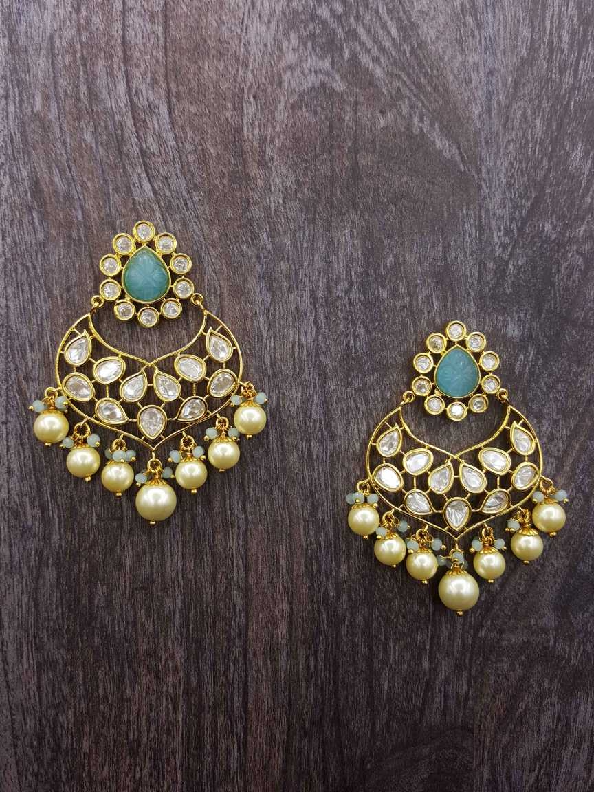 EARRING in VILANDI KUNDAN Style | Design - 19958