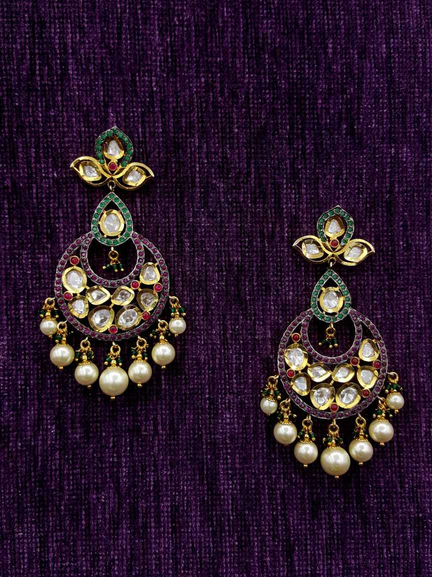 EARRING in VILANDI KUNDAN Style | Design - 19968