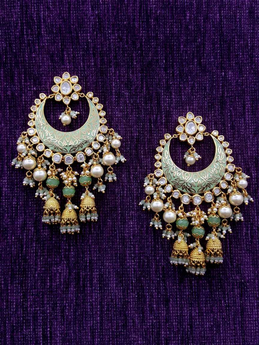 EARRING in VILANDI KUNDAN Style | Design - 20034