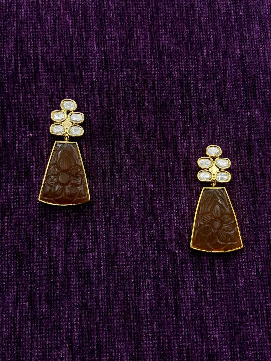 EARRING in VILANDI KUNDAN Style | Design - 20035
