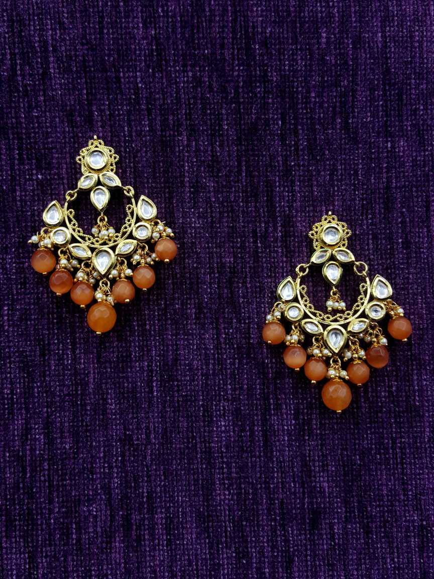 EARRING in VILANDI KUNDAN Style | Design - 20038