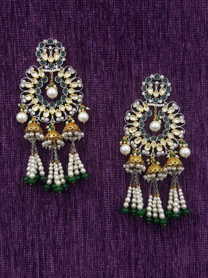 EARRING in VILANDI KUNDAN Style | Design - 20045