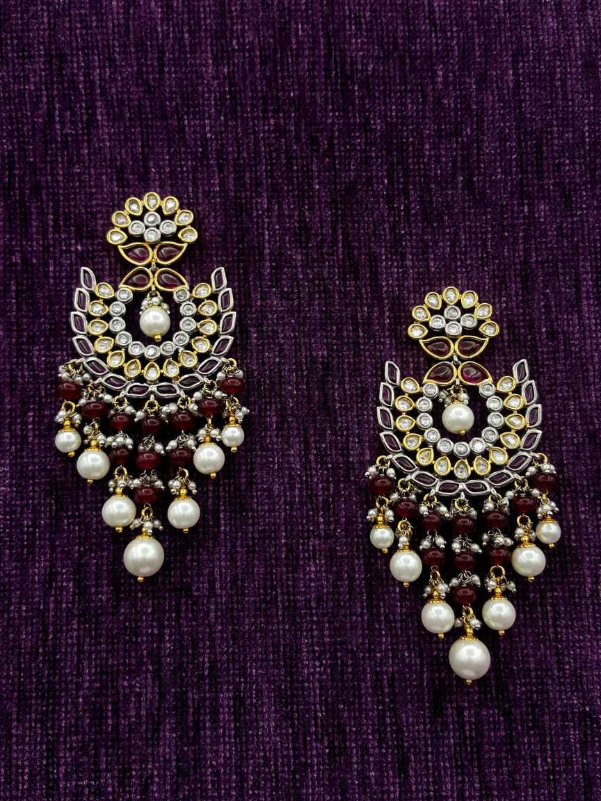 EARRING in VILANDI KUNDAN Style | Design - 20057
