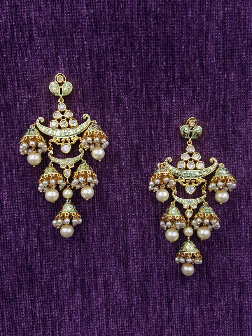 EARRING in VILANDI KUNDAN Style | Design - 20137