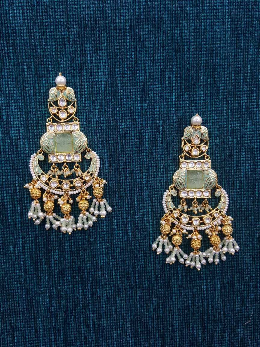 EARRING in VILANDI KUNDAN Style | Design - 20216