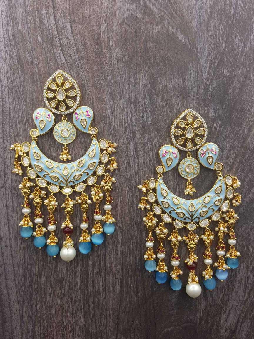 EARRING in VILANDI KUNDAN Style | Design - 20237