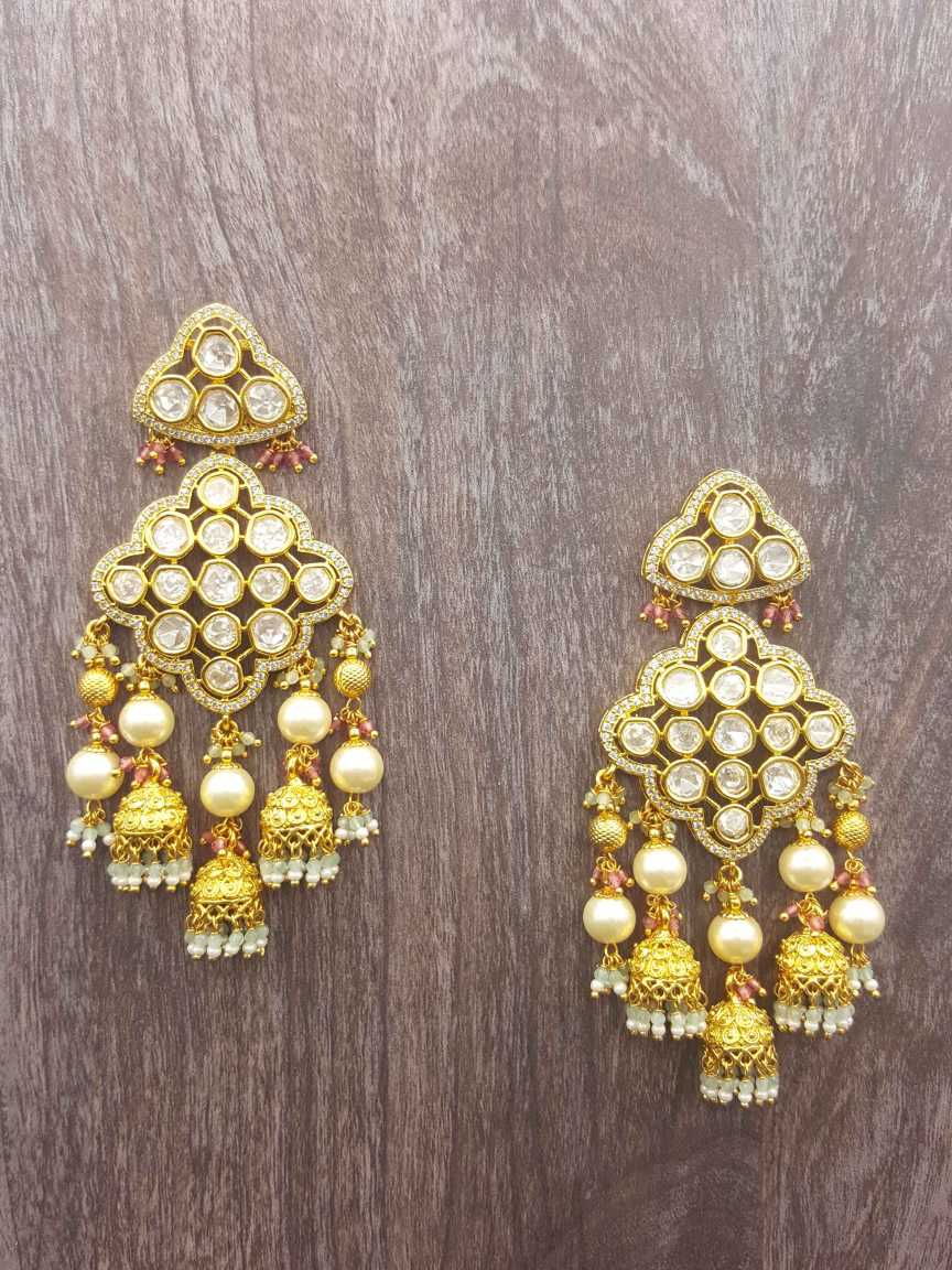 EARRING in VILANDI KUNDAN Style | Design - 20249