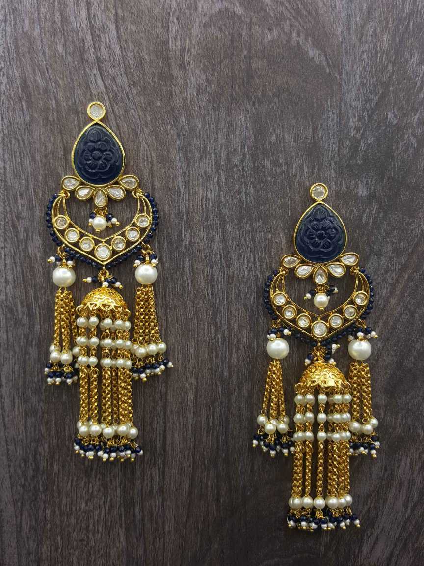 EARRING in VILANDI KUNDAN Style | Design - 20274