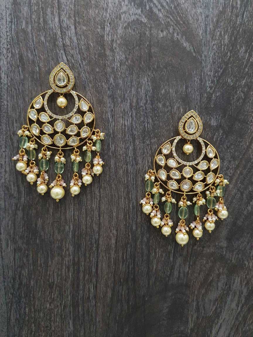 EARRING in VILANDI KUNDAN Style | Design - 20291