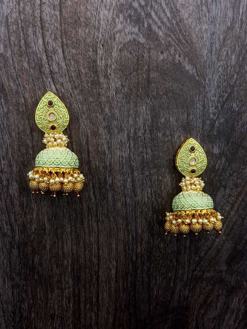 EARRING in VILANDI KUNDAN Style | Design - 20324