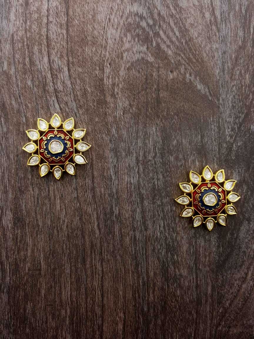 EARRING in VILANDI KUNDAN Style | Design - 20325