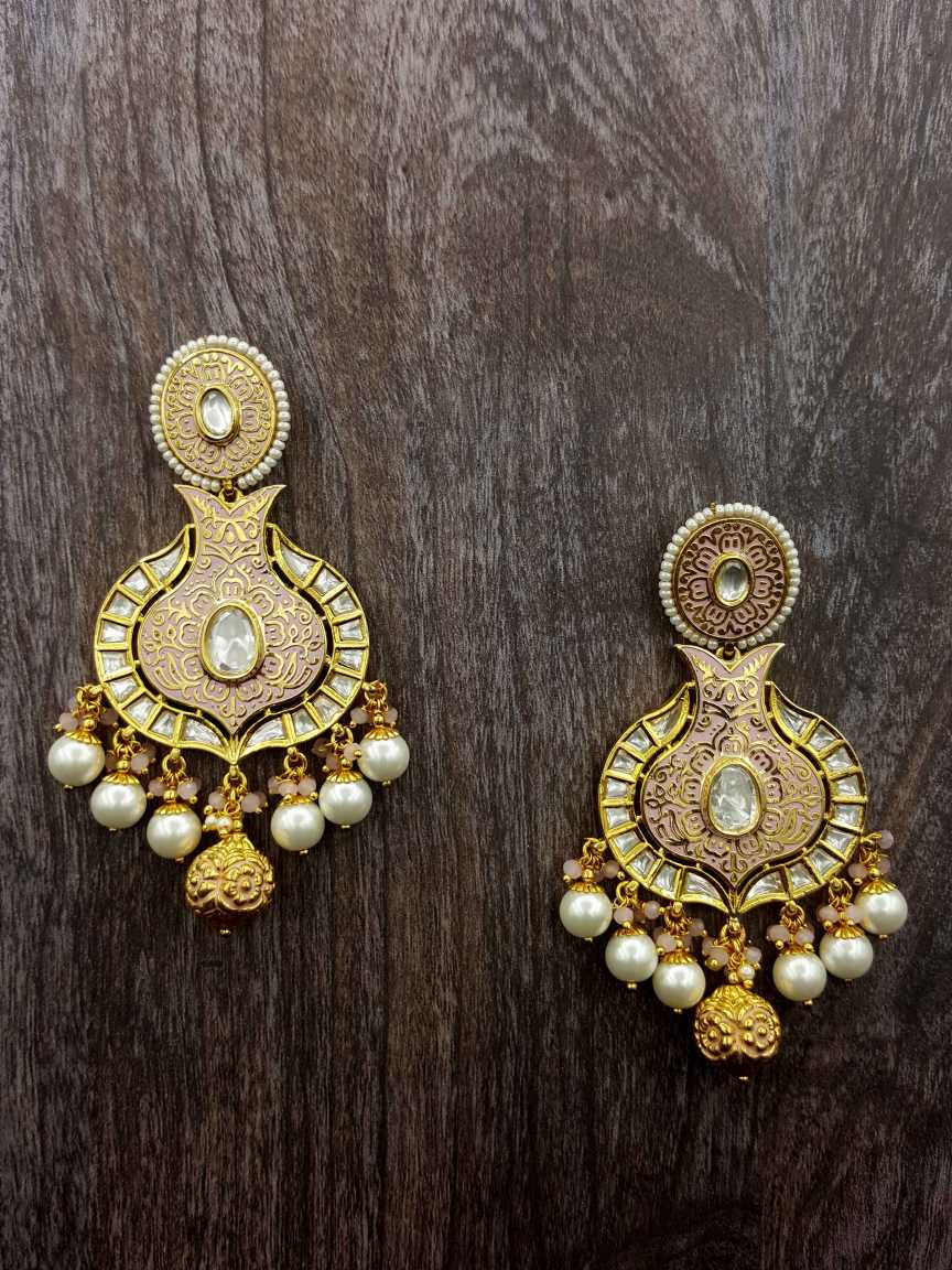 EARRING in VILANDI KUNDAN Style | Design - 20361