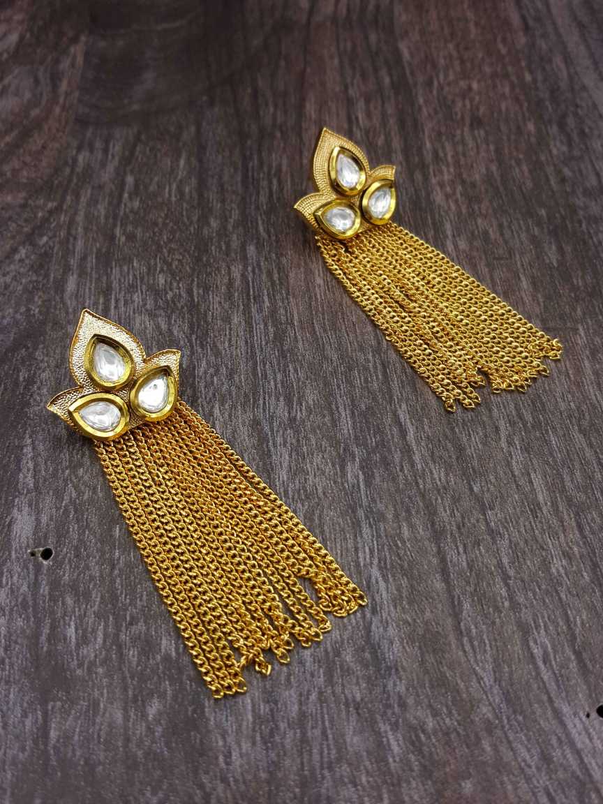 EARRING in VILANDI KUNDAN Style | Design - 20387